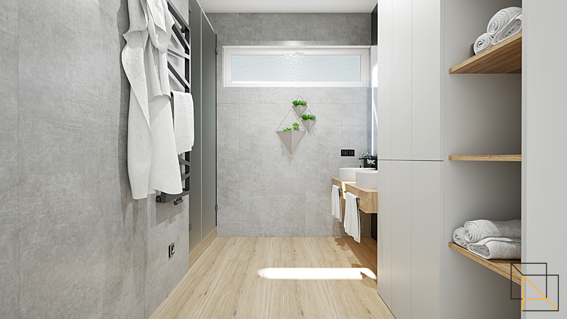 grey_white_bathroom_design_concrete_wood_shower